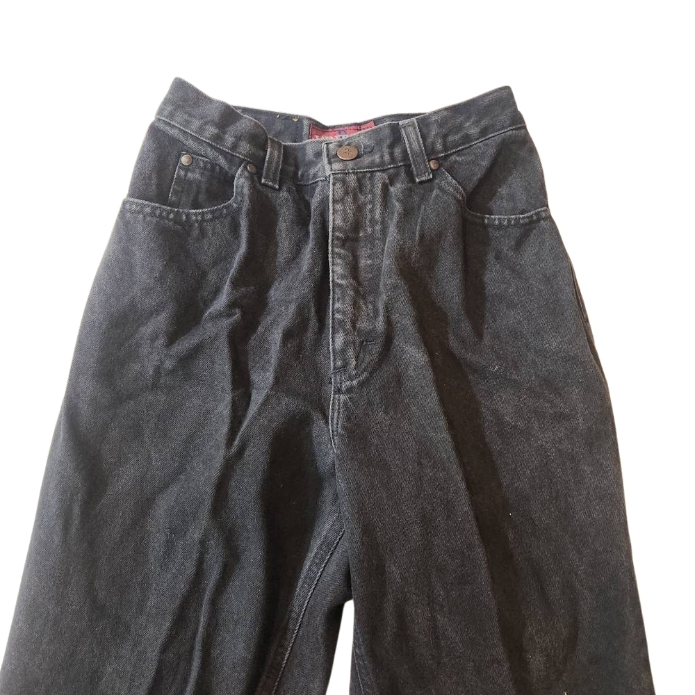 Women's Vintage Black Wash Denim Jeans Size 6 Petite